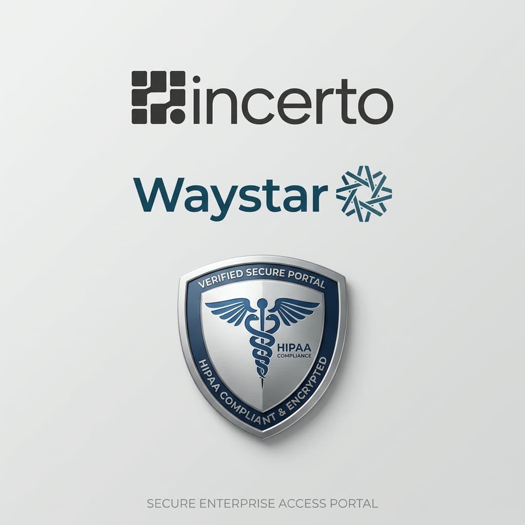 Waystar, HIPAA, and Incerto Verified Enterprise Portal